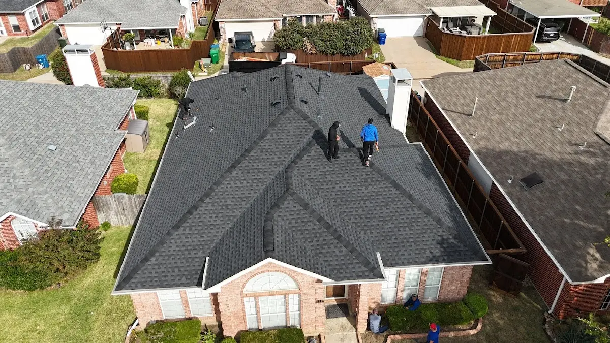 Commercial Roofing work in progress on a Cherry Hills Village property